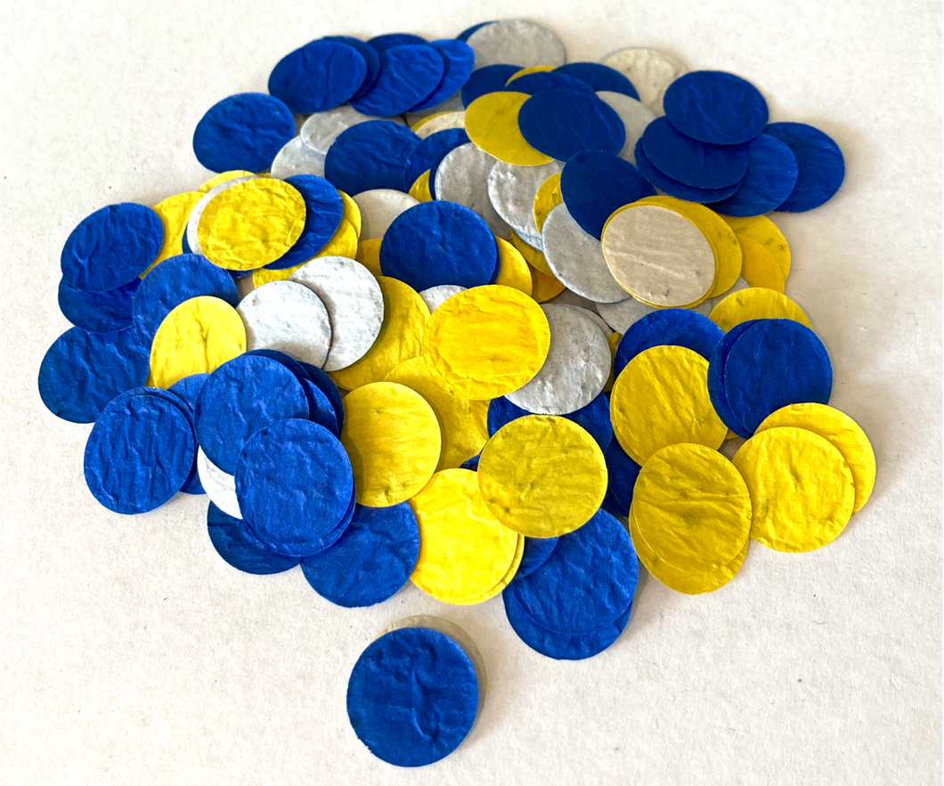 Yellow and blue flower seed confetti - Spread Confetti
