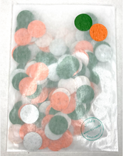 Load image into Gallery viewer, Green and orange flower seed confetti - Spread Confetti
