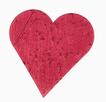 Load image into Gallery viewer, NEW: Heart shape seed paper - red or white - Spread Confetti
