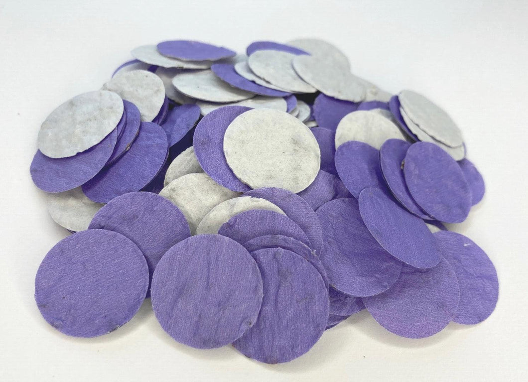 Purple flower seed confetti - Spread Confetti