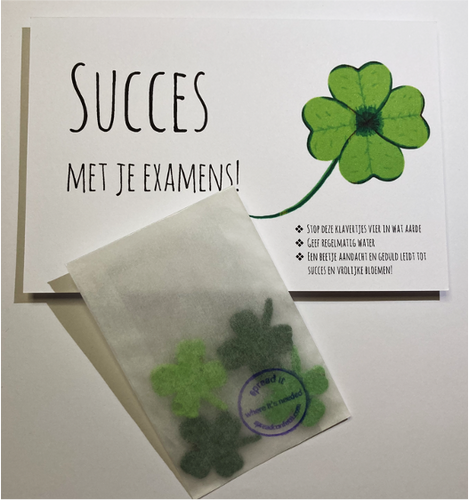 Four leaf clover - for good luck - Spread Confetti